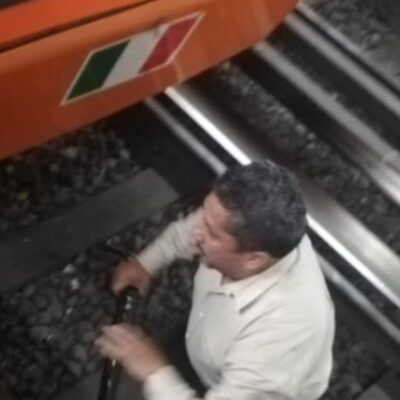 Bastón metálico provoca corto circuito en vías de Línea 1 del Metro; suspenden servicio