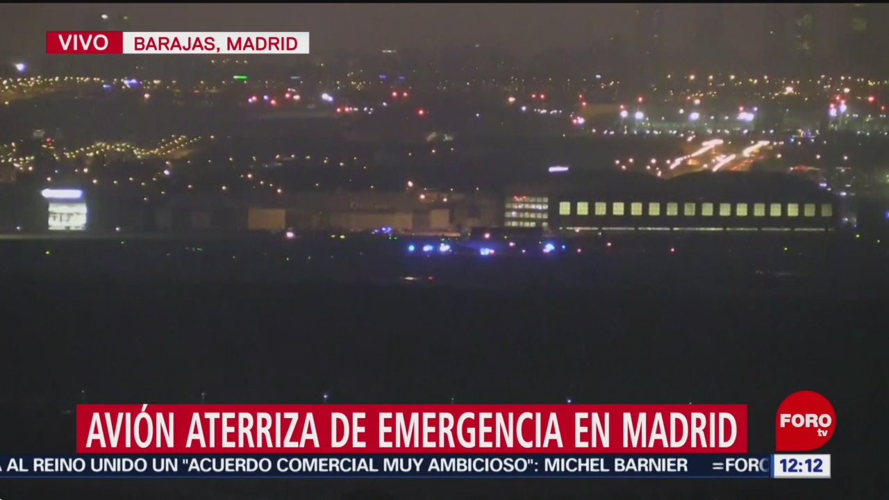 FOTO: 3 Febrero 2020, FOROtv capitan leonardo sanchez explica situacion de avion con emergencia en madrid