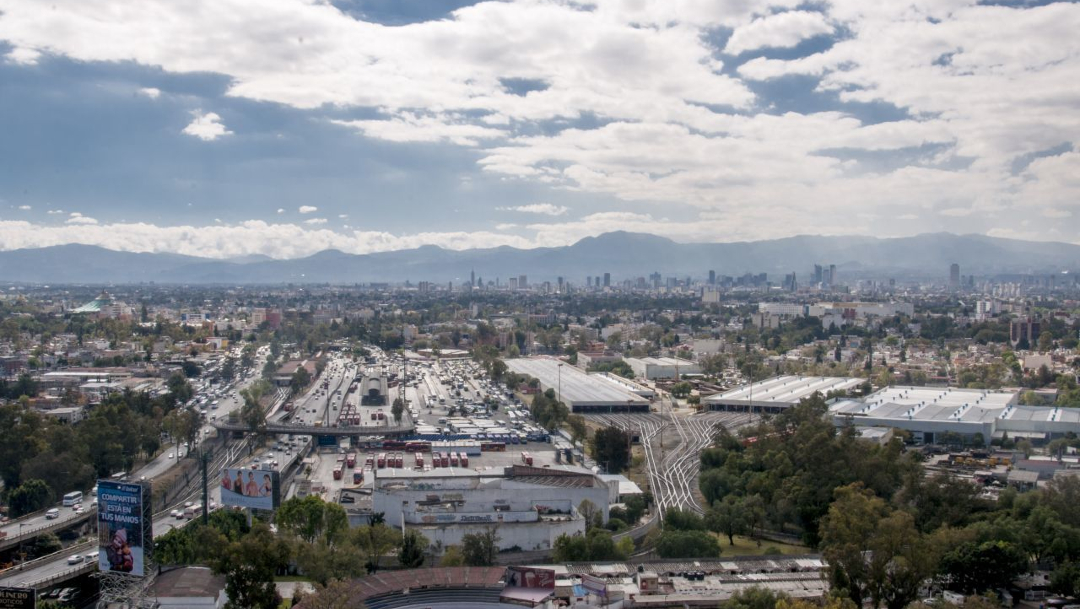 Foto: Vista de la ciudad de México desde el norte de la capital, 27 febrero 2020