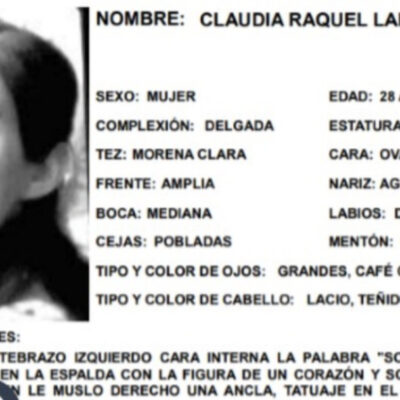 Localizan a Claudia, reportada como desaparecida en CDMX