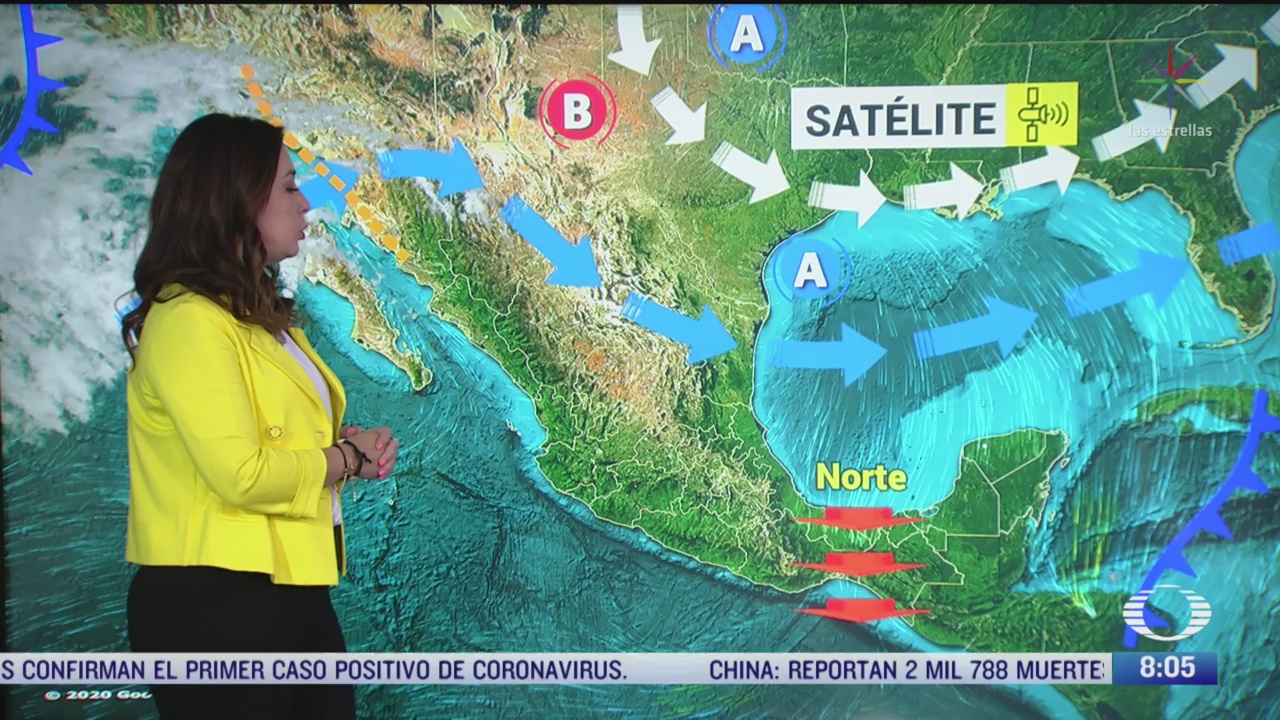 clima al aire preven lluvias en oriente y sureste de mexico