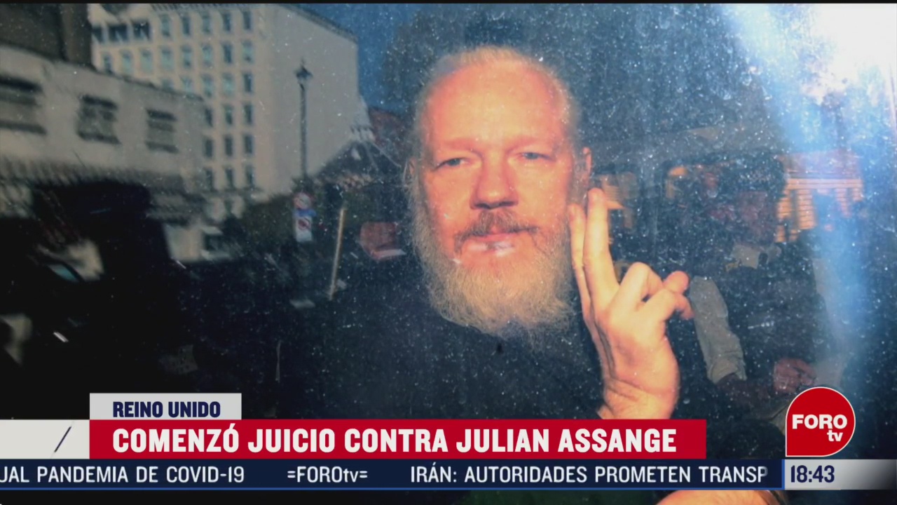 FOTO: comenzo juicio de extradicion de assange