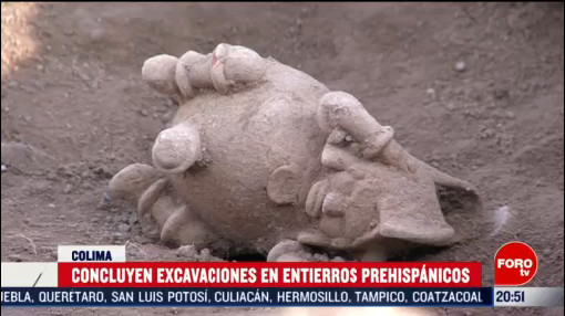 Foto: Concluyen Excavaciones Entierros Prehispánicos Colima 25 Febrero 2020