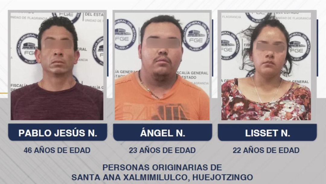 FOTO Detenidos por homicidio de estudiantes de medicina en Puebla tendrían antecedentes criminales (Fiscalía de Puebla)