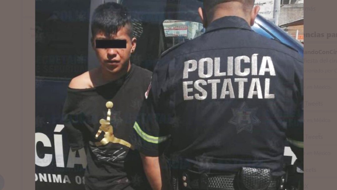 Foto: Luego de una persecución, a José Manuel 'N', de 21 años de edad, se le encontró un arma calibre 32 milímetros; además, se le acusa de haber robado una camioneta de una empresa privada y secuestrar a su operador