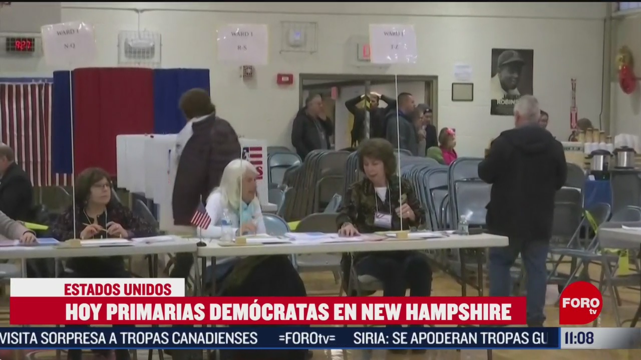 eleccion primaria democrata en new hampshire estados unidos