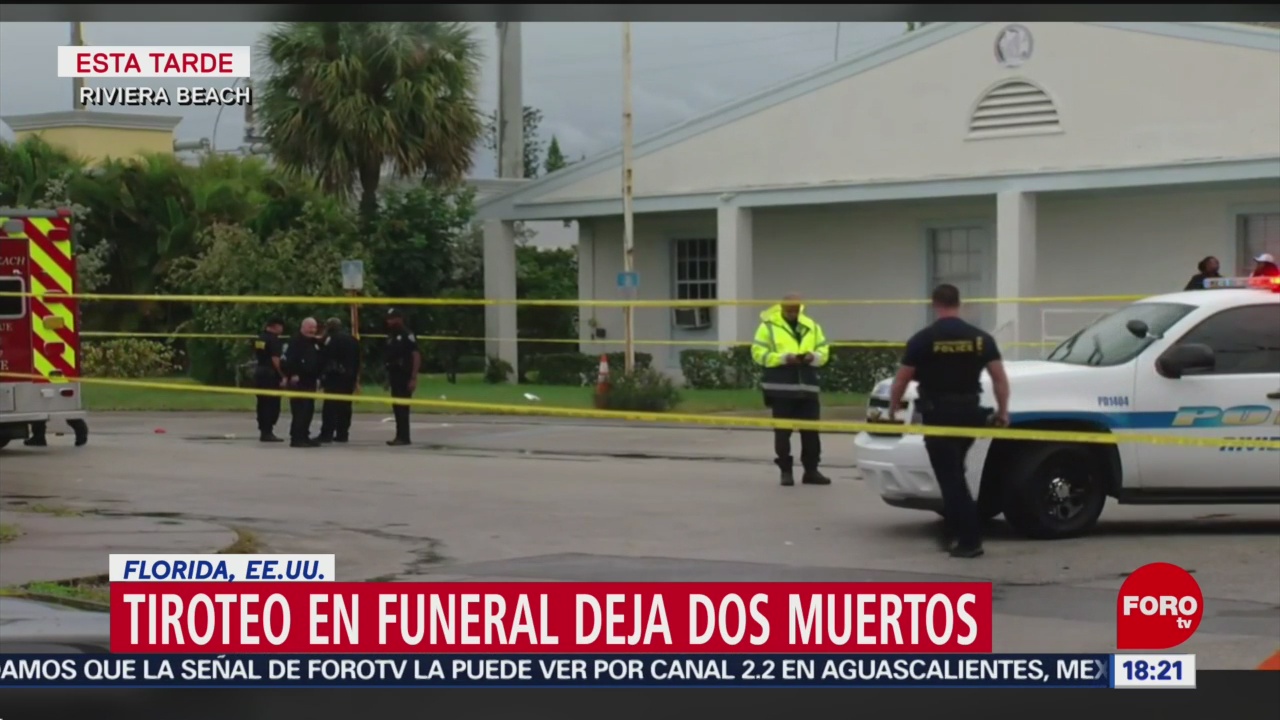 FOTO: 1 Febrero 2020, fallece dos tras tiroteo durante funeral en florida