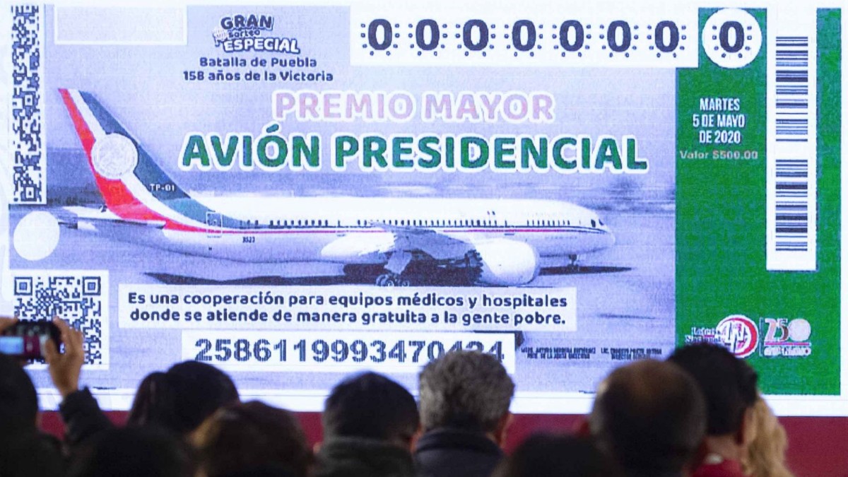 Foto: Cachito de la rifa del avión presidencial. Cuartoscuro