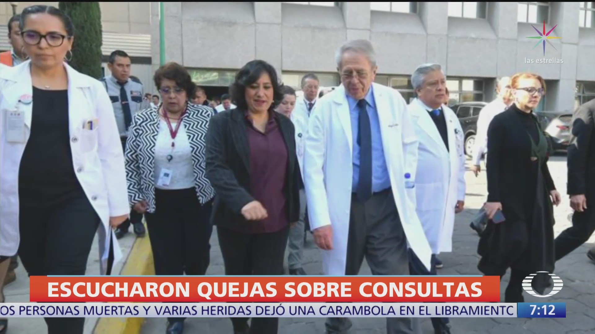 funcionarios federales recorren hospital juarez para supervisar operaciones