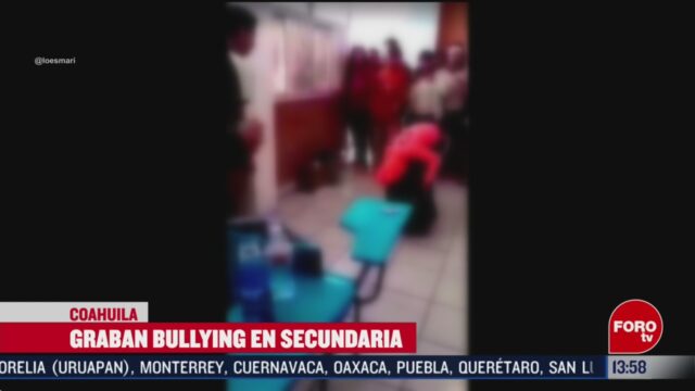 FOTO: graban a estudiante de secundaria cuando sufria bullying en coahuila