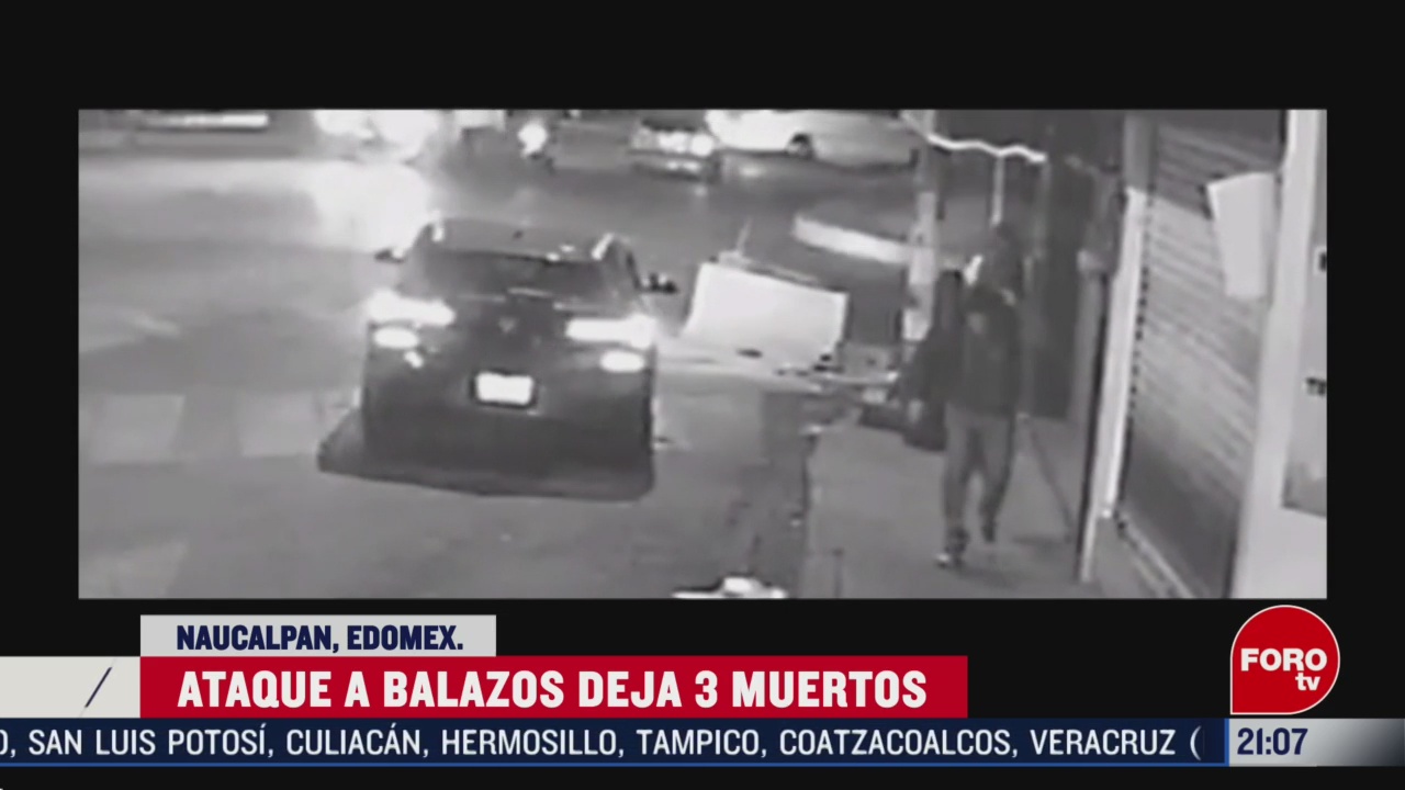 Foto: Video Graban Ataque Balazos Naucalpan Edomex 25 Febrero 2020