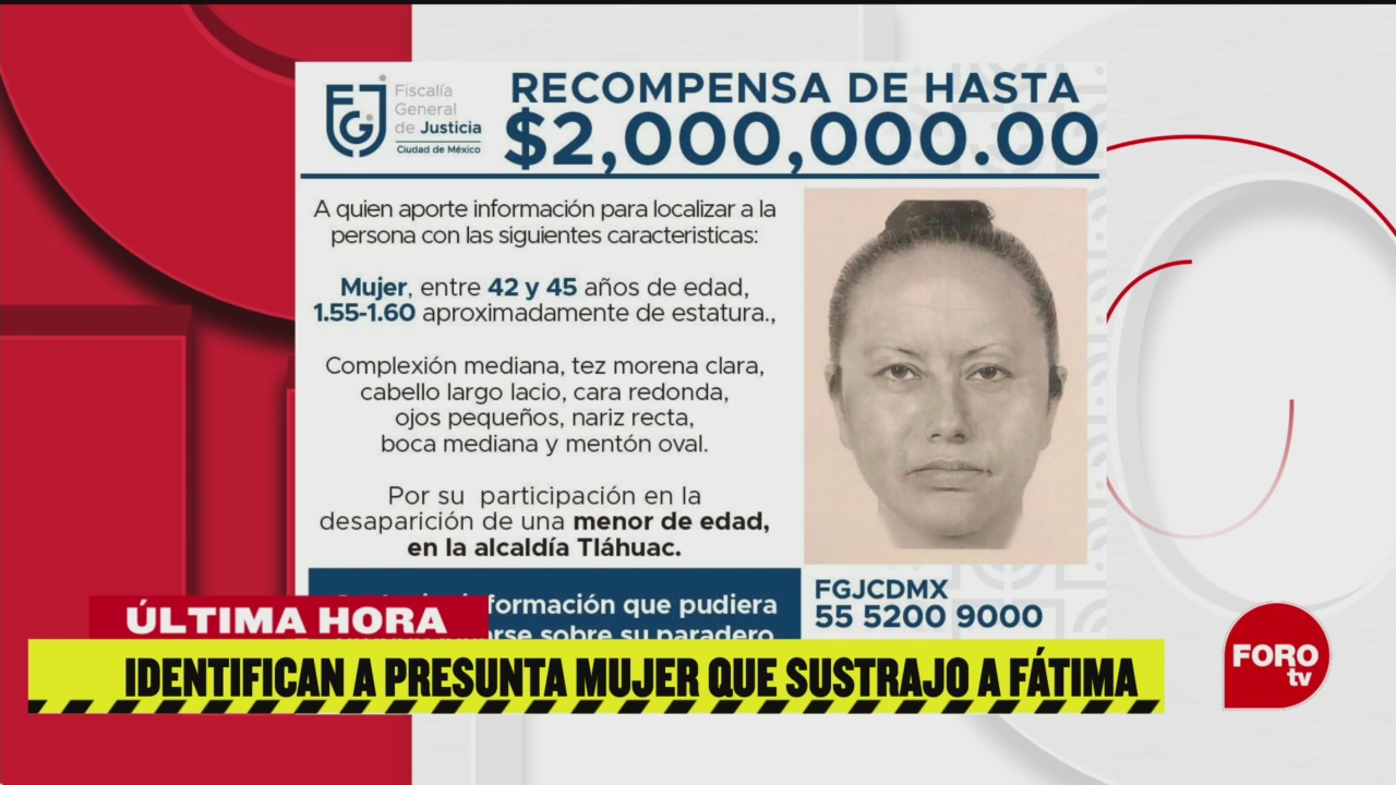 Foto: Identifican Mujer Sustrajo Fátima Escuela 18 Febrero 2020