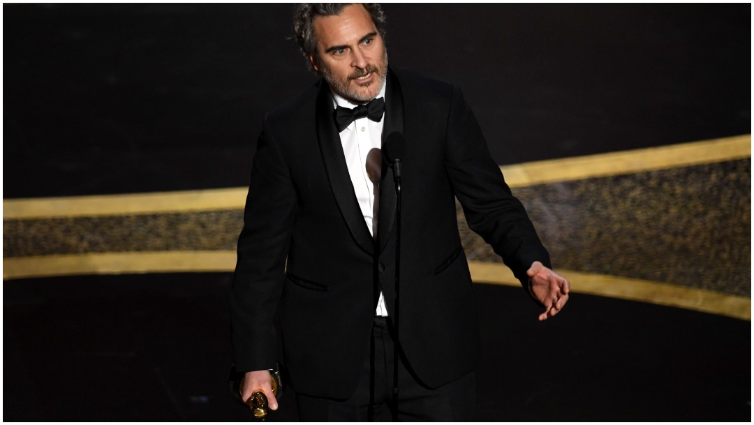Foto: Joaquin Phoenix ganó el Oscar 2020 como Mejor Actor gracias a su papel en la película 'Joker', 9 de febrero de 2020 (Getty Images)
