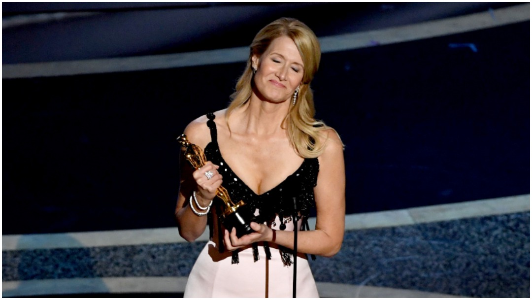 Foto: Lara Dern ganó el Oscar como Mejor Actriz de Reparto, 9 de febrero de 2020 (Getty Images)