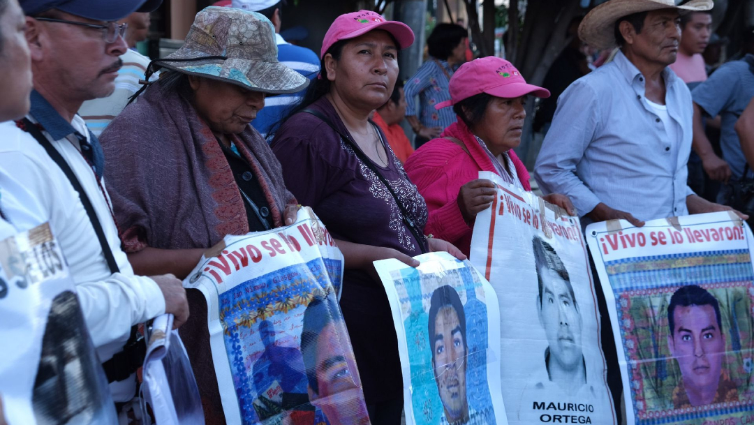 Foto: Padres y madres de los 43 normalistas de Ayotzinapa realizaron una marcha para exigir justicia, 26 febrero 2020