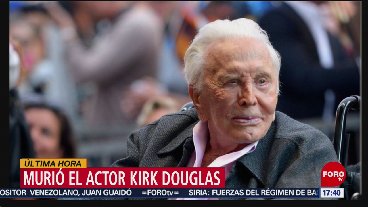 FOTO: muere a los 103 anos el actor kirk douglas