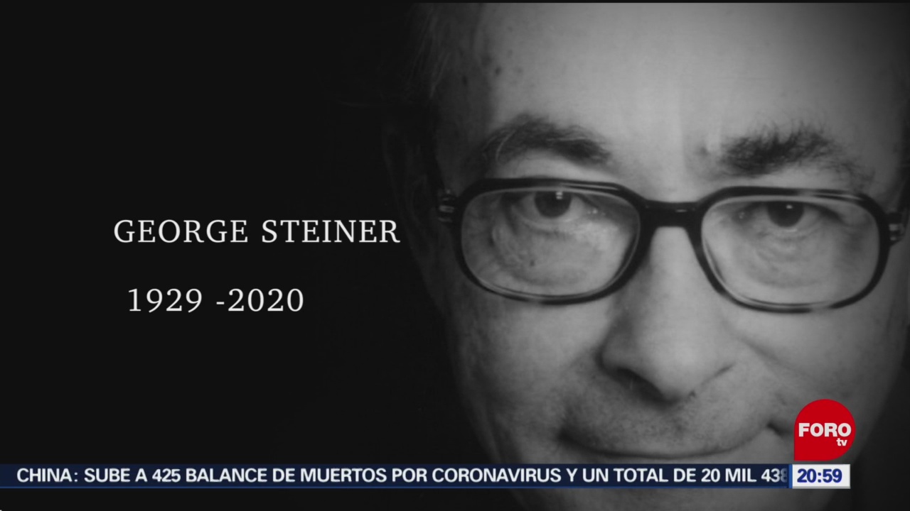 FOTO: 3 Febrero 2020, muere el critico literario george steiner
