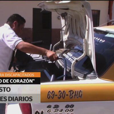 Ofrecen servicio de taxi gratuito para familias de bajos recursos en Tuxtla Gutiérrez