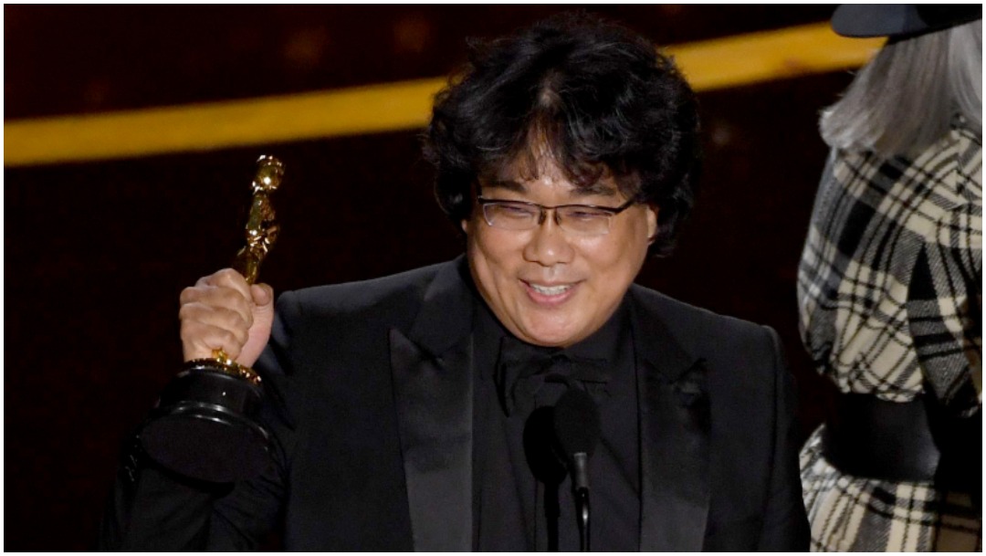 Foto: Bong Joon Ho ganó el Oscar a Mejor Director por 'Parásitos', 9 de febrero de 2020 (Getty Images)