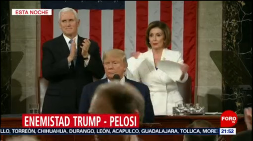 Foto: Video Nancy Pelosi Rompe Discurso Trump4 Febrero 2020