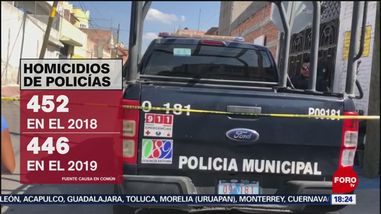 FOTO: presentan informe sobre policias asesinados en mexico