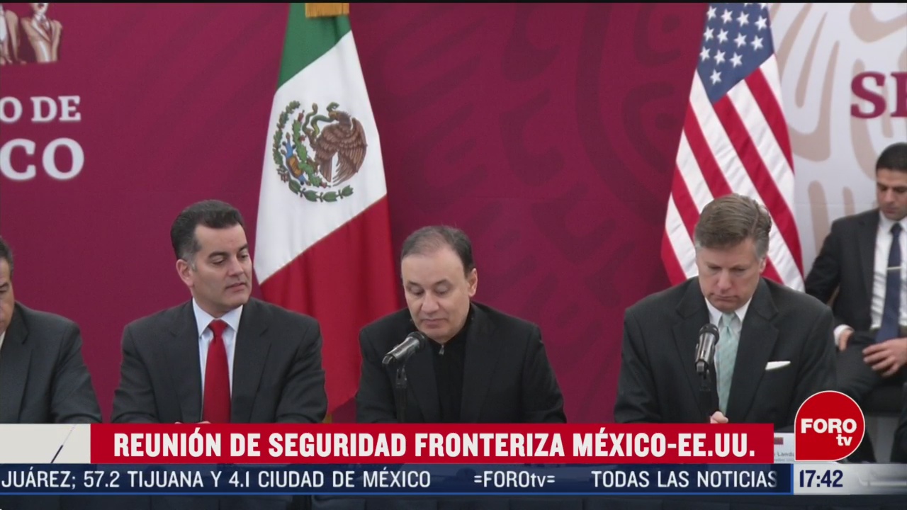 FOTO: realizan reunion de seguridad entre mexico y estados unidos