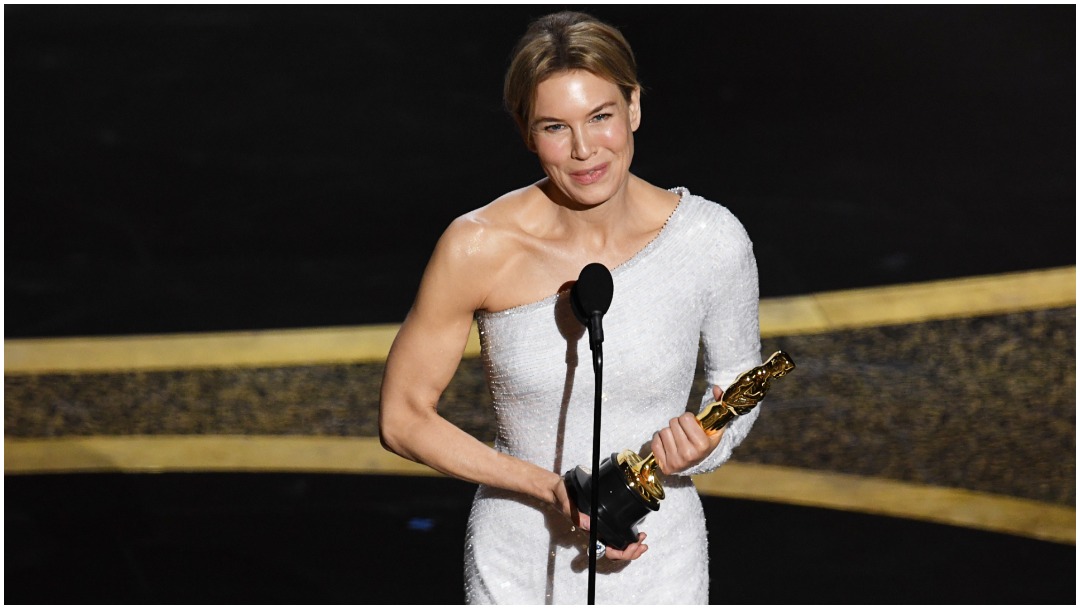Foto: Renée Zellweger ganó el Oscar 2020 como Mejor Actriz gracias a su papel en “Judy”, 9 de febrero de 2020 (Getty Images)