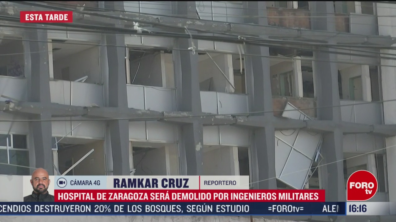 FOTO: tras danos por sismos hospital de zaragoza sera demolido