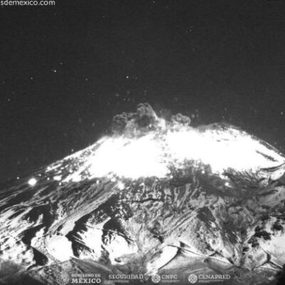 Volcán Popocatépetl registra explosión; alerta se mantiene en Amarillo Fase 2