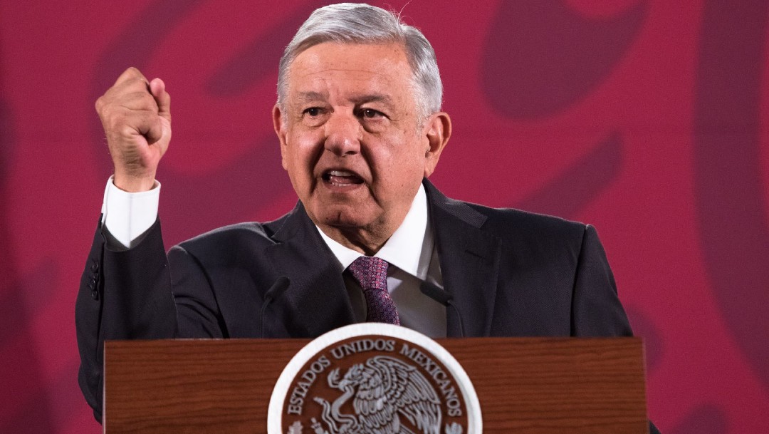 Foto: El presidente de México, Andrés Manuel López Obrador, durante la conferencia matutina en Palacio Nacional, 9 marzo 2020