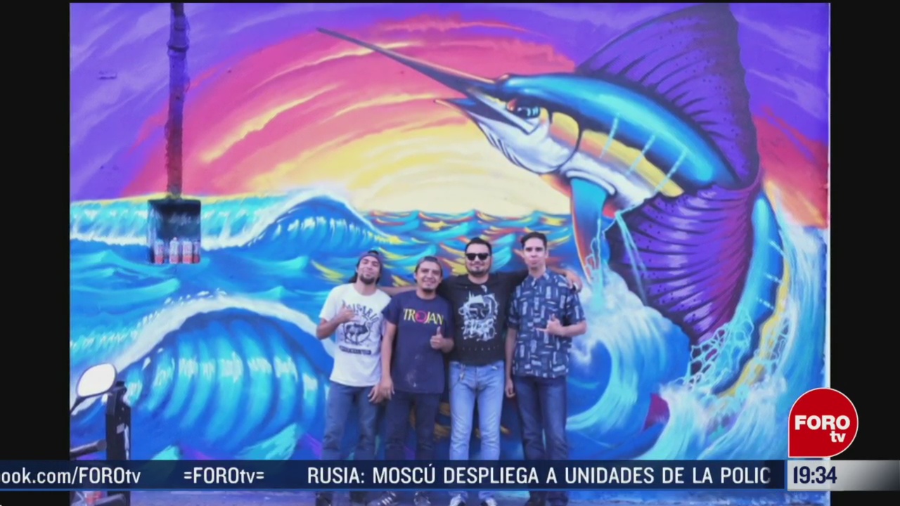 Foto: Artistas Pintan Murales Zonas Conflictivas Manzanillo 2 Marzo 2020