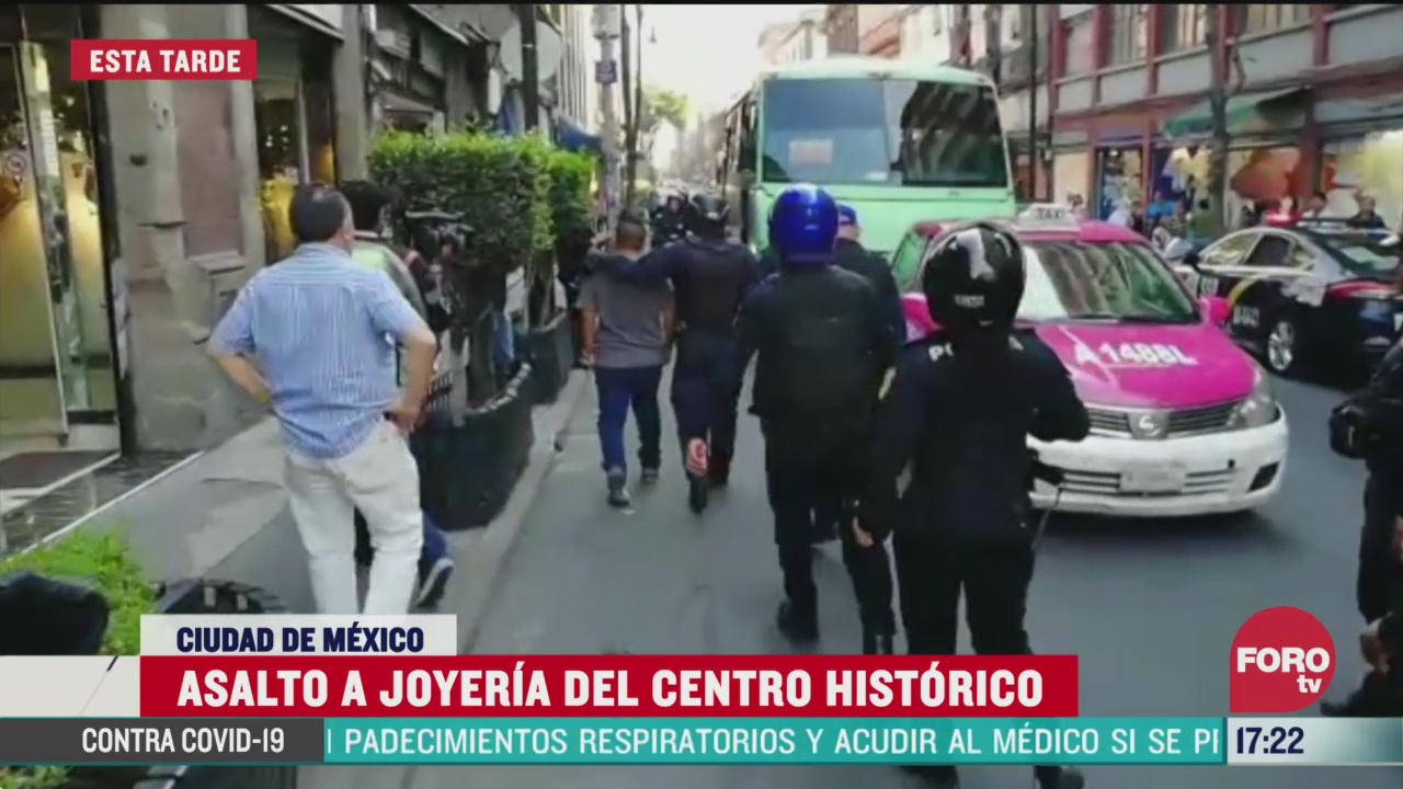 FOTO: asaltan joyeria en el centro historico de la cdmx