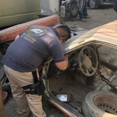 Catean inmuebles con autos robados en tres municipios del Estado de México