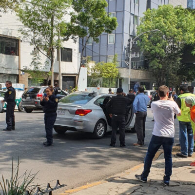 Intento de asalto desata balacera en inmediaciones de Torre Diana en Reforma