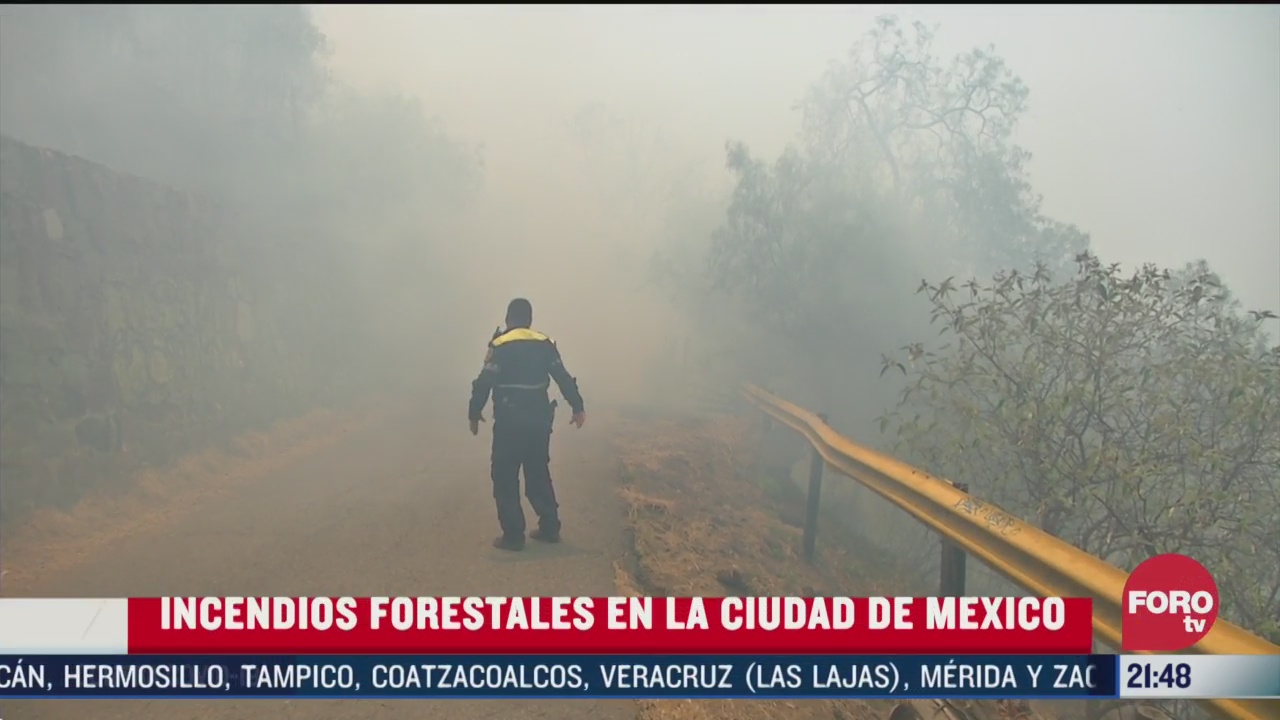 Foto: Bomberos Atienden 80 Incendios Forestales Cdmx 31 Marzo 2020