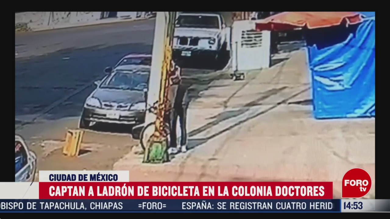 FOTO: captan a ladron de bicicletas en la colonia doctores