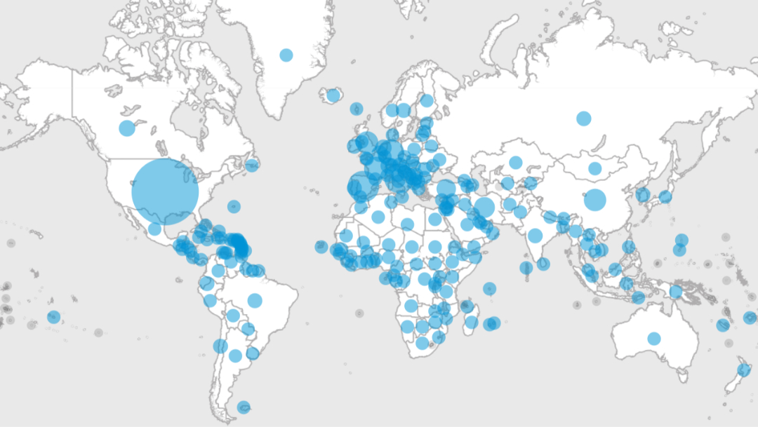 Mapa de coronavirus muestra avance de pandemia
