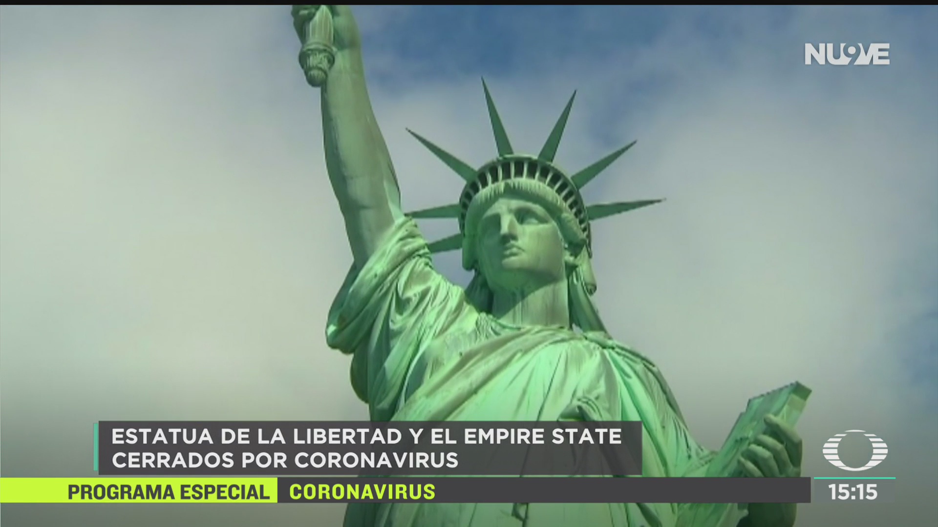 FOTO: cierran estatua de la libertad y el mirador empire state por coronavirus