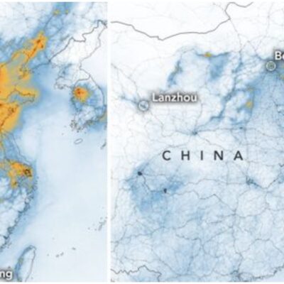 NASA capta impresionante disminución de contaminación en China a raíz de coronavirus