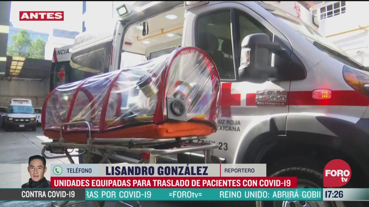 FOTO: cruz roja mexicana cuenta con ambulancias equipadas para atender coronavirus