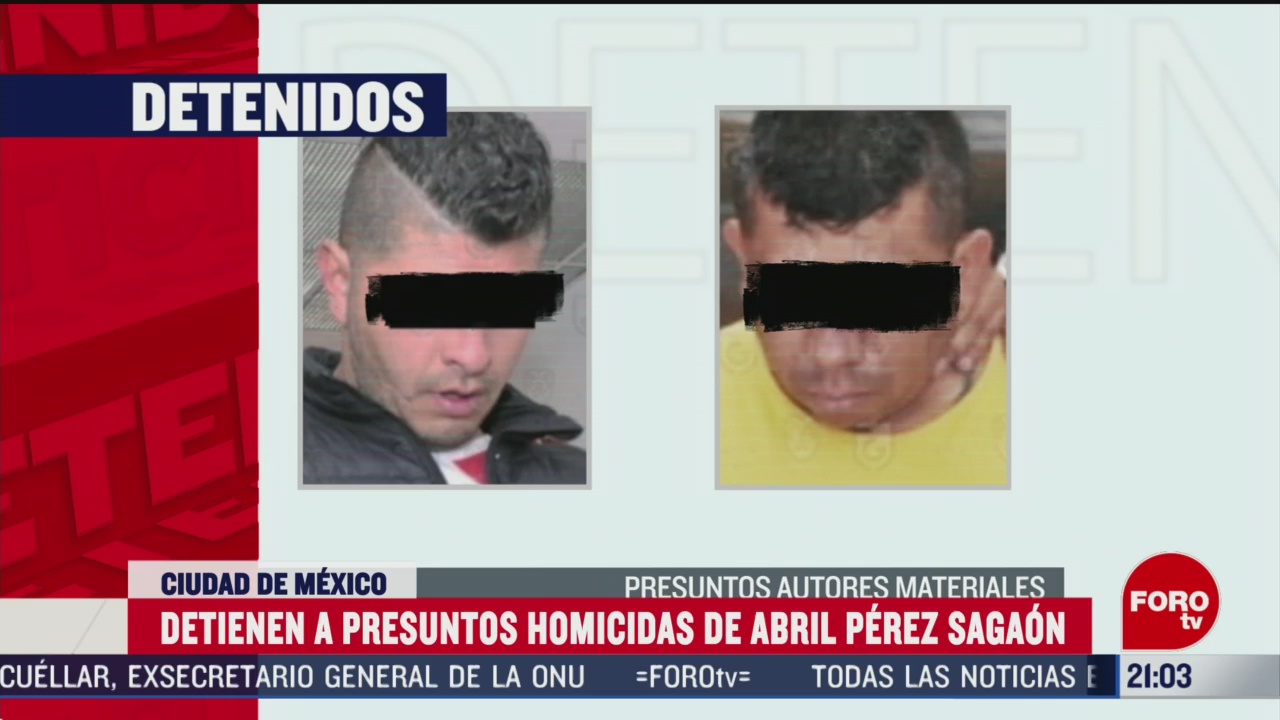 Foto: Detienen Presuntos Homicidas Abril Pérez Hoy 5 Marzo 2020