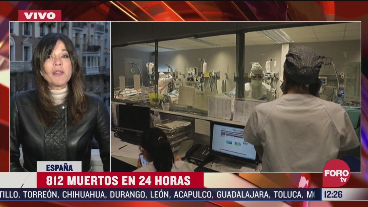en espana van 812 muertos por coronavirus en las ultimas 24 horas