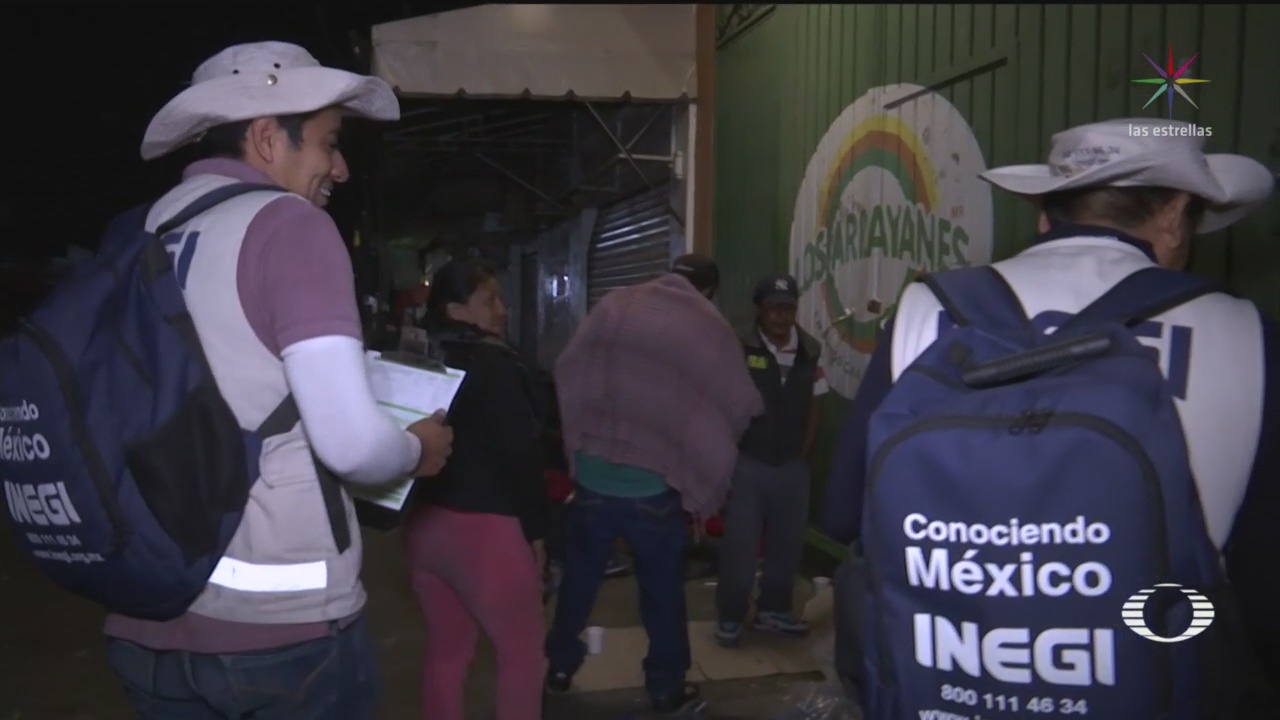 Foto: Encuestadores Inegi Trabajan Noche Censan Oaxaca 12 Marzo 2020