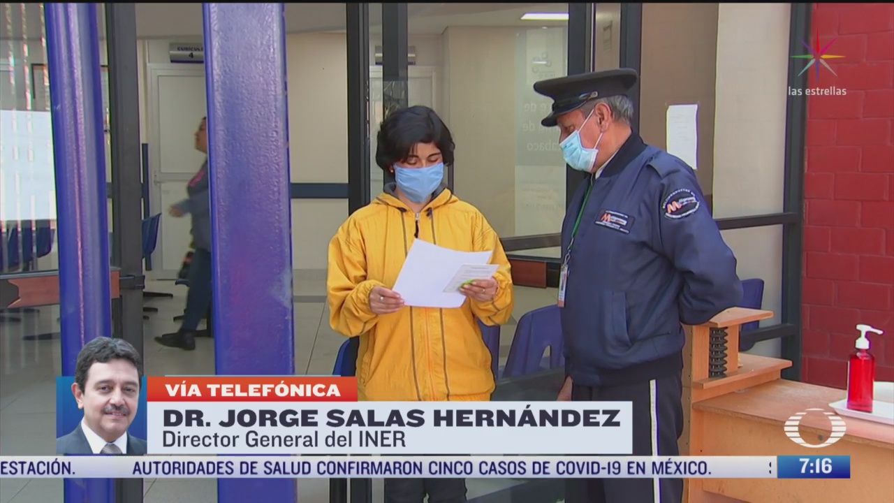 entrevista con el director del iner por casos de coronavirus en mexico
