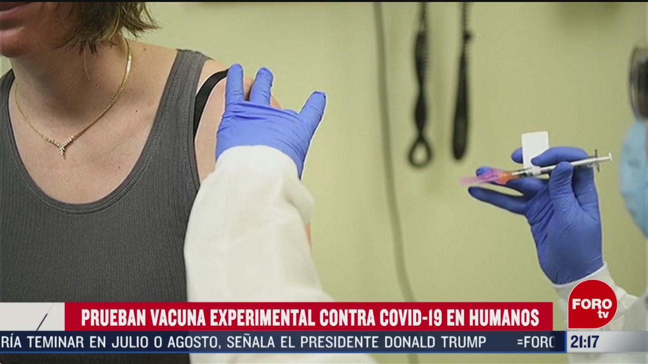 FOTO: 16 marzo 2020, estados unidos prueba en humanos vacuna contra coronavirus