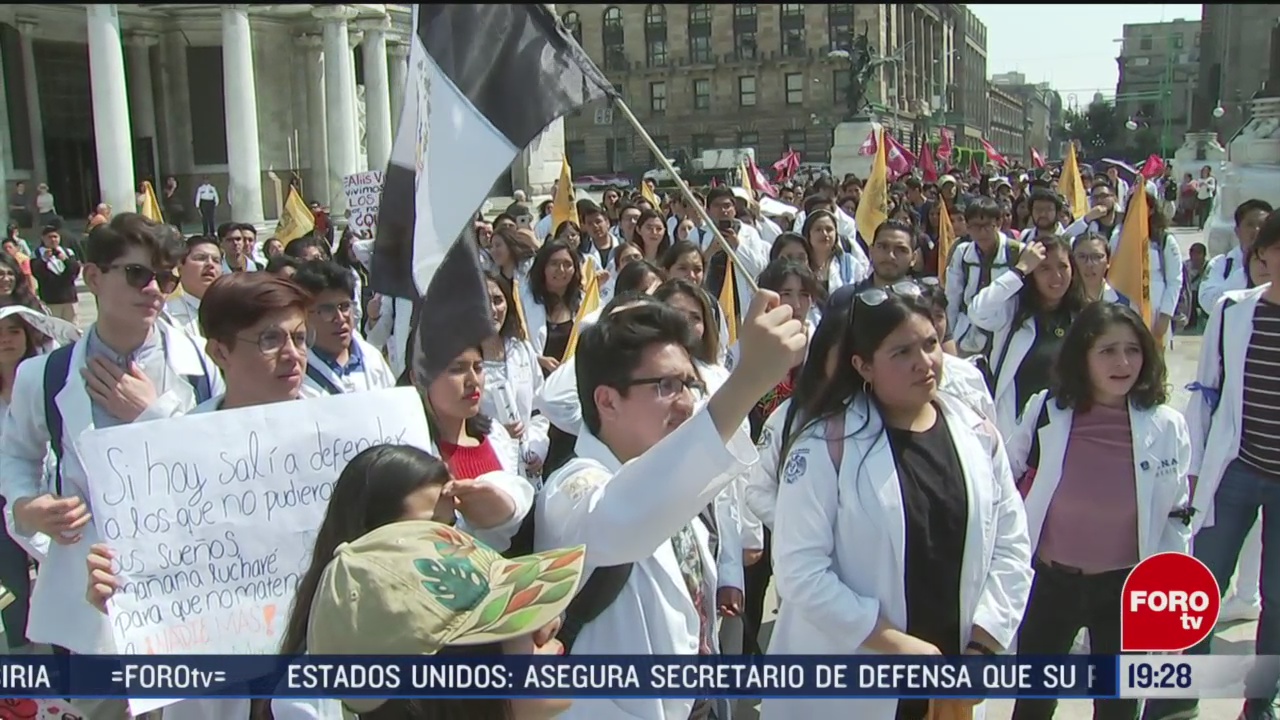 Foto: Estudiantes Medicina Protesta Cdmx Alumnos Asesinados Puebla 2 Marzo 2020