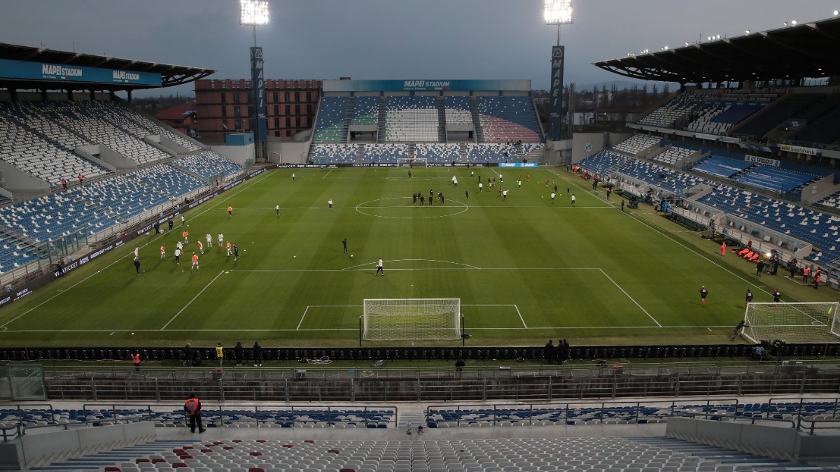 Foto: El estadio Mapei luce vacío durante el partido de la Serie A Sassuolo vs Brescia. Getty Images