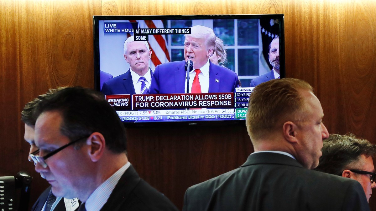 Foto: El presidente Donald Trump en conferencia de prensa. Reuters