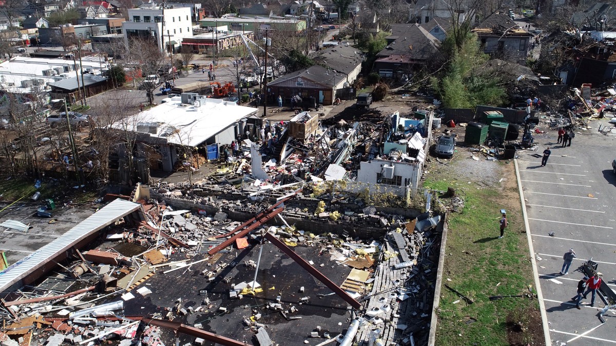 Foto: Daños por tornados en Nashville, Tennessee. Reuters