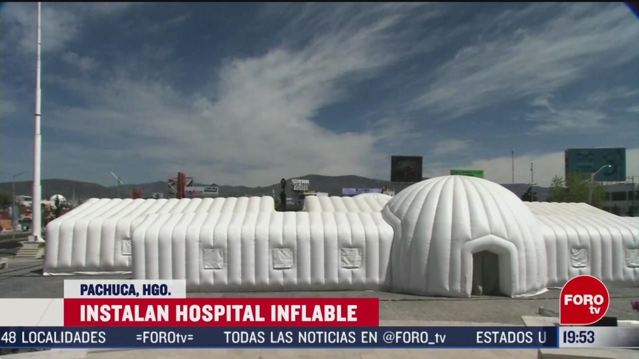 Foto: Hospital Inflable Pacientes Coronavirus Hidalgo Instala 17 Marzo 2020